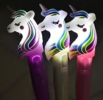 LITTLEMORE LED Pen,Cute Pen, Cute Stationary, Pen for Kids, Best Gift for Girls, Best Gift for Kids (LED Pen) (Set of 4)-thumb1