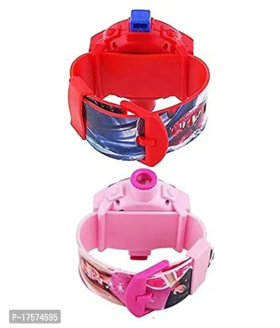 SS Traders Projector Digital Watch Combo of 2 - for Boys and Girls (red  Pink)-thumb2