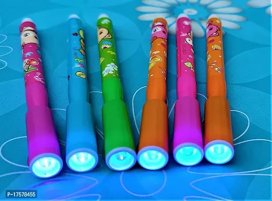 LITTLEMORE Invisible Ink Magic Spy pen with UV Light - Pack of 4 Pens | Best Birthday return gift for boys and girls.-thumb3