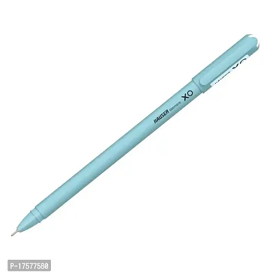 Hauser XO 0.6mm Ball Pen Box Pack | Sleek Body  Minimalistic Design | Matt Finish  Solid Body Type | Low Viscosity Ink With Ultra Durable Tip | Blue Ink, Pack of 30 Pens-thumb3