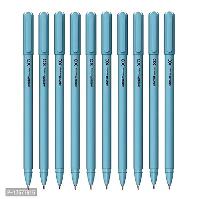 LITTLEMORE Ball Pen Box Pack | Tip Size 0.6 mm | Comfortable Grip With Smudge Free Writing | Sturdy Refillable Ball Pen | Blue Ink, Set of 10 Ball Pens