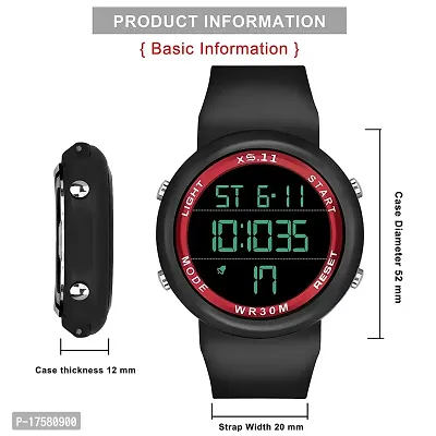 LITTLEMORE Multi Function Day and Date Alarm Kids Digital Sports Watch for Boys  Girls-thumb2