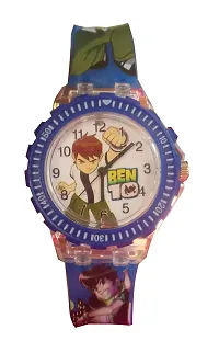 S S TRADERS Analogue Boy's  Girl's Watch (White Dial Multicolored Strap)-thumb1