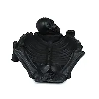 Resin Pirates Skull Skeleton Ashtray for Home Bar Accessories Black-thumb1