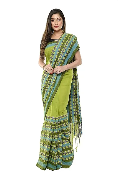 Hot Selling Cotton Saree with Blouse piece 