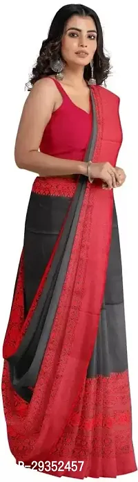 Stylish Black Cotton Festivewear Saree For Women-thumb2