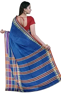 Stylish Blue Cotton Festivewear Saree For Women-thumb2