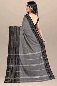 Stylish Grey Cotton Festivewear Saree For Women-thumb3