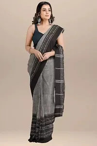 Stylish Grey Cotton Festivewear Saree For Women-thumb2