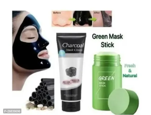 Charcoal and green stick mask-thumb0