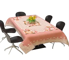 Flavio Floral 6 Seater Dinning Table Cover Free Size 60 into90  Pack Of 1-thumb1