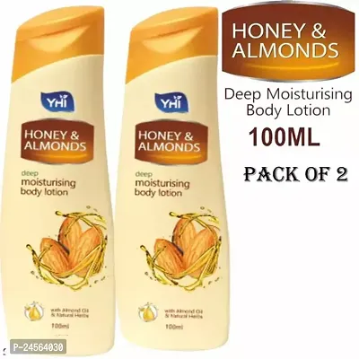 Almonds With Honey Body Lotion-100 ml, Pack Of 2-thumb0