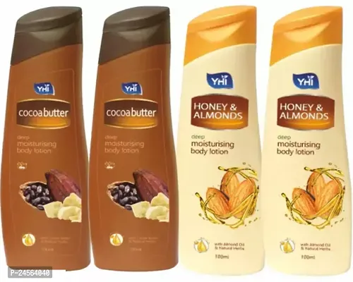 Cocoabutter Body Lotion-100 ml, Pack Of 2 And Almonds With Honey Body Lotion-100 ml, Pack Of 2-thumb0