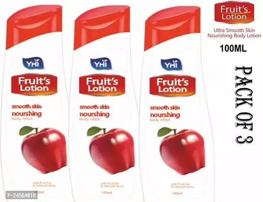 Fruit Ultra Smooth Skin Nourishing Body Lotion-100 ml, Pack Of 3 For Women And Men Ideal For Normal Summer And Winter Skin