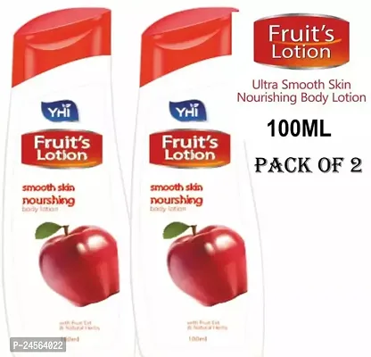 Fruit Ultra Smooth Skin Nourishing Body Lotion-100 ml, Pack Of 2 For Women And Men Ideal For Normal Summer And Winter Skin