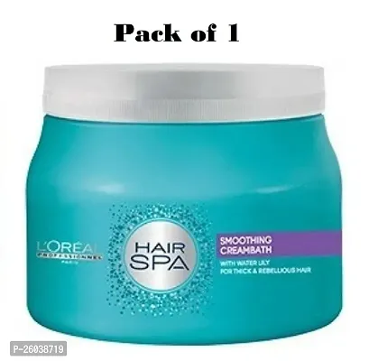 Hair Spa Smoothing Cream bath 490gm  pack of 1-thumb0