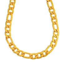 Admier gold plated oval interlinked heavy 18 inch/80 grms chain necklace for boys men(ACCN0136)-thumb2