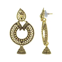 Admier oxidised gold plated brass light weight fashion traditional jhumka jhumki earrings for girl women(ACER0301)-thumb2