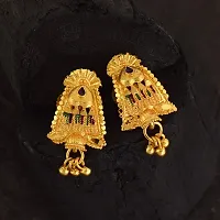 Admier Gold Plated Brass Designer colorfull meenakari cutwork fashion Earrings For Girls Women.(ACER0250)-thumb3