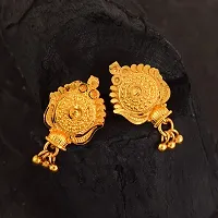 Admier Gold Plated Brass round Design cutwork fashion ethnic Earrings For Girls Women.(ACER0257)-thumb3