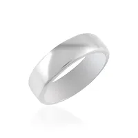 ADMIER Titanium shinny Stainless Steel Stylish proposal band thumb silver Finger Ring-thumb3