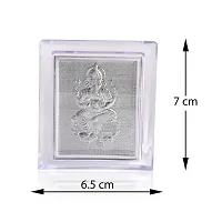 Admier Silver plated ganesh ganpati Ganesha Frame for Gift Diwali Photo Frame-thumb1