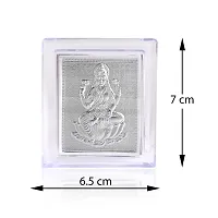 Admier Silver plated Lakshmi Frame for Gift Diwali Photo Frame for Puja Diwali pooja Ido-thumb3