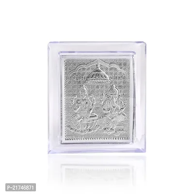 Admier Silver plated Lakshmi Ganesh Frame for Gift Diwali Photo Frame for Puja Diwali pooja Idol