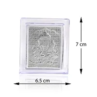 Admier Silver plated Lakshmi Ganesh Frame for Gift Diwali Photo Frame for Puja Diwali pooja Idol-thumb3