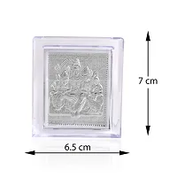 Admier Silver plated Shiva Parvati with Ganesh and Kartikeya ji Shiv Parivar photo frame-thumb3