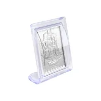 Admier Silver plated Radha Krishna Photo Frame for Gift Radhe Krishna Frame for Home-thumb2