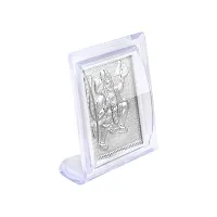 Admier Silver Plated Shree Bajrang Bali Hanuman Sanjeevani Parvat Dhari Photo Frame-thumb1