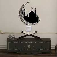 Admier Silver Plated Muslim Islamic Allah Idol Photo Frame For Car Dashboard Muslim God Figurine-thumb1