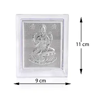 Admier Silver plated Lakshmi Frame for Gift Diwali Photo Frame for Puja Diwali pooja Idol-thumb2