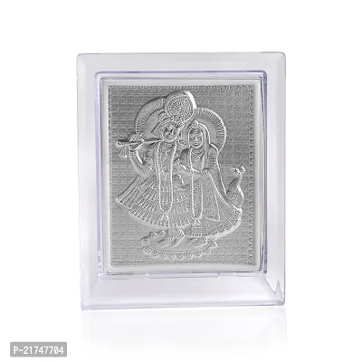 Admier Silver plated Radha Krishna Photo Frame for Gift  Radhe Krishna Frame for Home