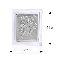 Admier Silver Plated Shree Bajrang Bali Hanuman Sanjeevani Parvat Dhari Photo Frame-thumb1