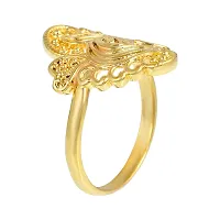 Admier Gold plated Brass Floral design Cutwork Handmade raswara work Traditional Finger ring-thumb1