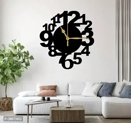 Wall Clock-017 Black 25x25cm