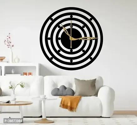 Wall Clock-072 Black 30x30cm