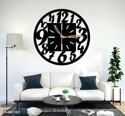 Wall Clock-060 Black 30x30cm