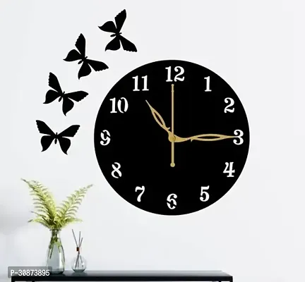 Wall Clock-01 Black 30cm-thumb0