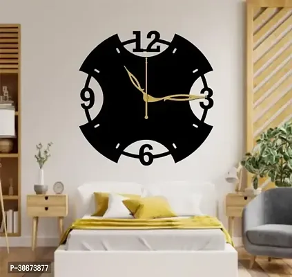 Wall Clock-003 Black 25x25cm