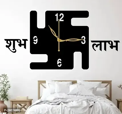 Wall Clock-052 Black 30x30cm