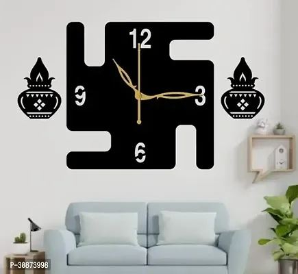 Wall Clock-049 Black 30x30cm