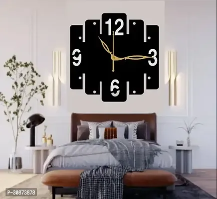 Wall Clock-004 Black 25x25cm Clocks-thumb0