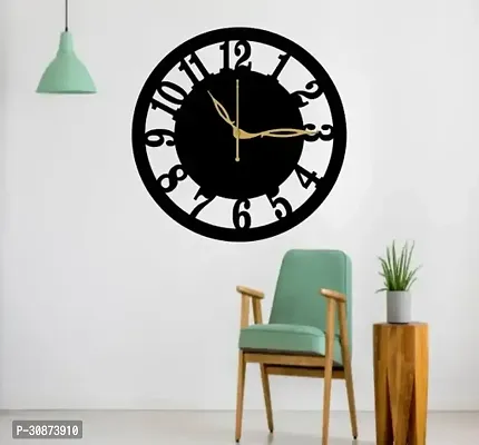 Wall Clock-075 Black 30x30cm