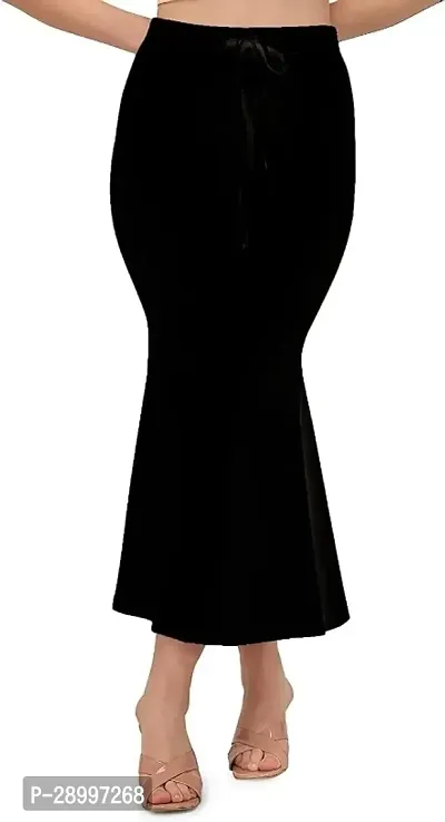 Stylish Black Polycotton Solid Saree Shapewear For Women-thumb0