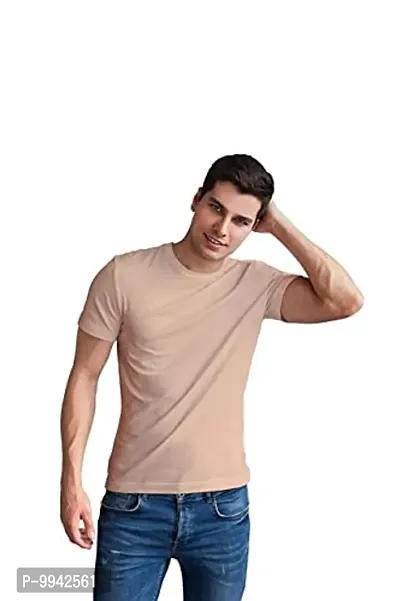 Mens Plain Cotton T-Shirt Round Neck