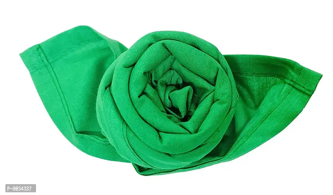 TENDSY Cotton Premium Collection Green Handkerchiefs/Hanky Set For Men - Pack of 6 Pcs-thumb2