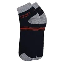 TENDSY Premium Men's and Women's Cotton Ankle Length Socks/Sport Socks (Pack of 12 Pairs, Free Size, Multicolor)-thumb2